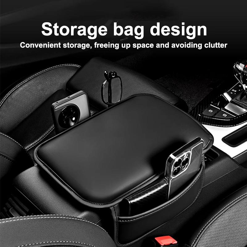 AKG1 Car Armrest Mat Center Console Protect Cushion Storage For Ford STLine Mondeo Fusion Kuga Edge F150 FIESTA Focus Explorer Escape