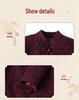 Бархатное шерстяное пальто для пожилых женщин: Утепленный зимний костюм в стиле Тан