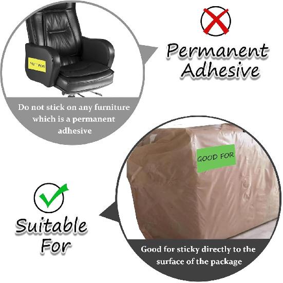 90Pcs Large Moving Labels for Boxes, 5 X 3 Inch Label Stickers for Storage B, Rectangular Stickers Color-Coding Labels for Home Organization, Kitchen