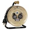 HATAYA JTIII-102M Three-Phase 200V Cord Reel for Indoor Use, 200V Type, 10m Cord, 2.0mm Diameter, Compact Type, Grounded, Two Outlets, Dustproof
