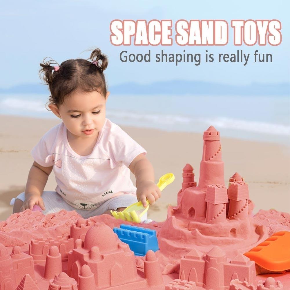 Ultra Light Sand Play Set DIY Sand Clay Castle Toys Funny Kid Space Sand Toy for Beach