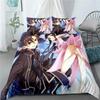 Модный подарок Мультяшный Набор постельного белья Sword Art Online Аниме Постельное белье Одеяло Пододеяльник Комплекты Домашний декор Полуторный Односпальный Двуспальный Кинг-сайз