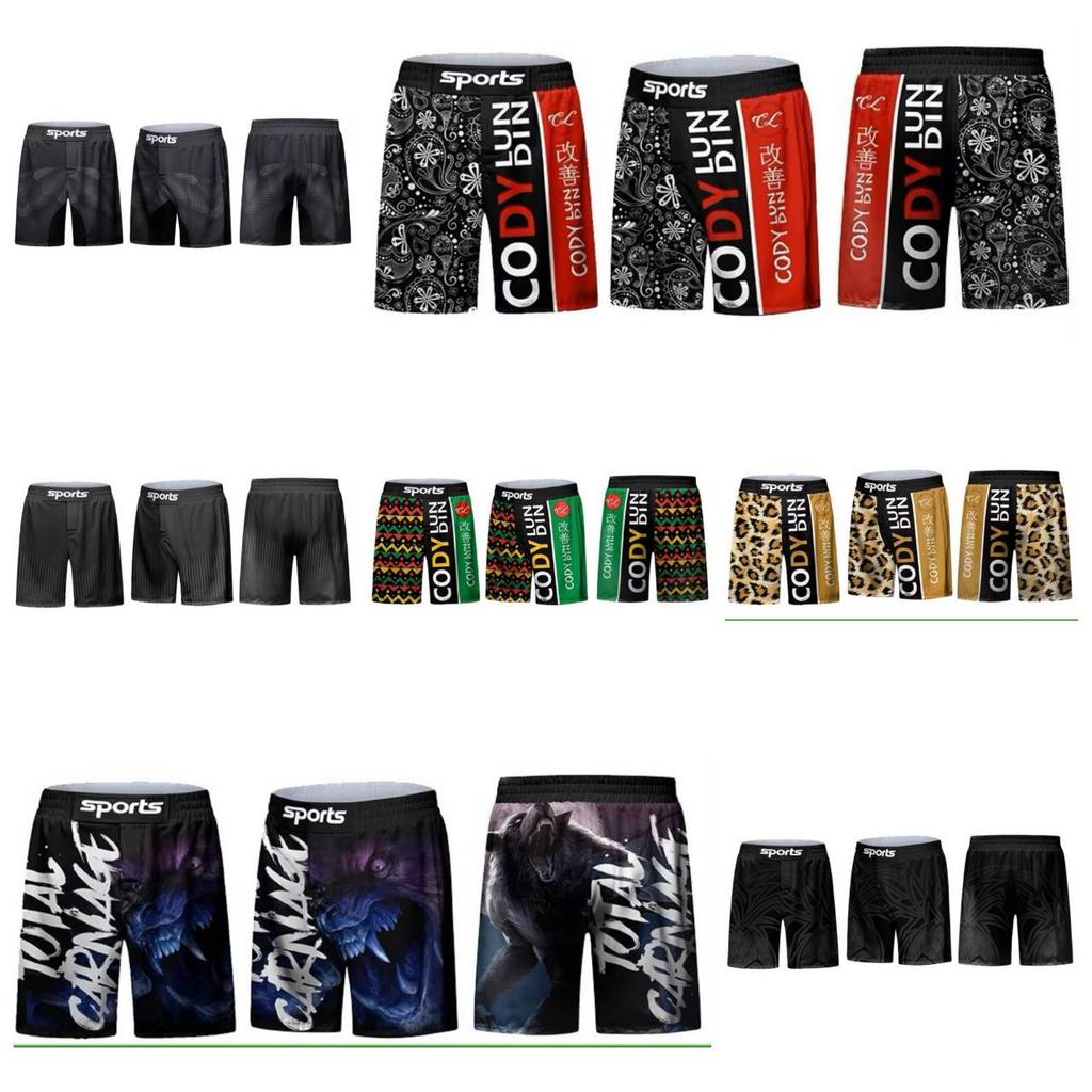 MMA Muay Thai Kickboxing Boxing Shorts Mixed Martial Art UFC Boxer Unisex Men Women Pants Fighting Fitness Gym Training Sport Workout