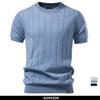 Мужские полосатые футболки из 100% хлопка, однотонные, с круглым вырезом, мягкие на ощупь, удобные, повседневные, летняя одежда, топ