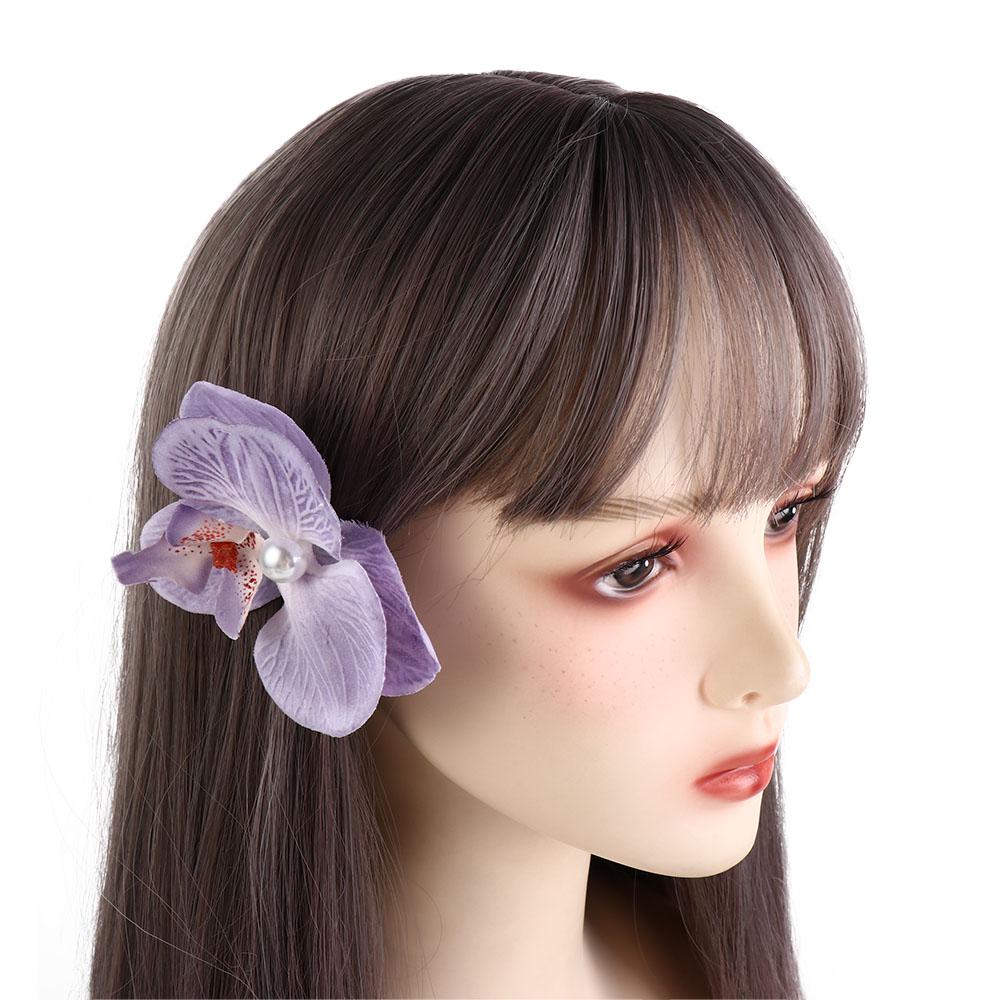 Hair Accessories Orchid Hairpin Hair Ornament Bohemia Barrettes Sweet Flower Hair Clip  Daily