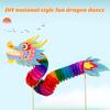 Игрушка «Танец дракона», реалистичная тонкая работа, расширяемый дракон, бумажное украшение, фестиваль, подвесной набор игрушек для рукоделия «сделай сам»