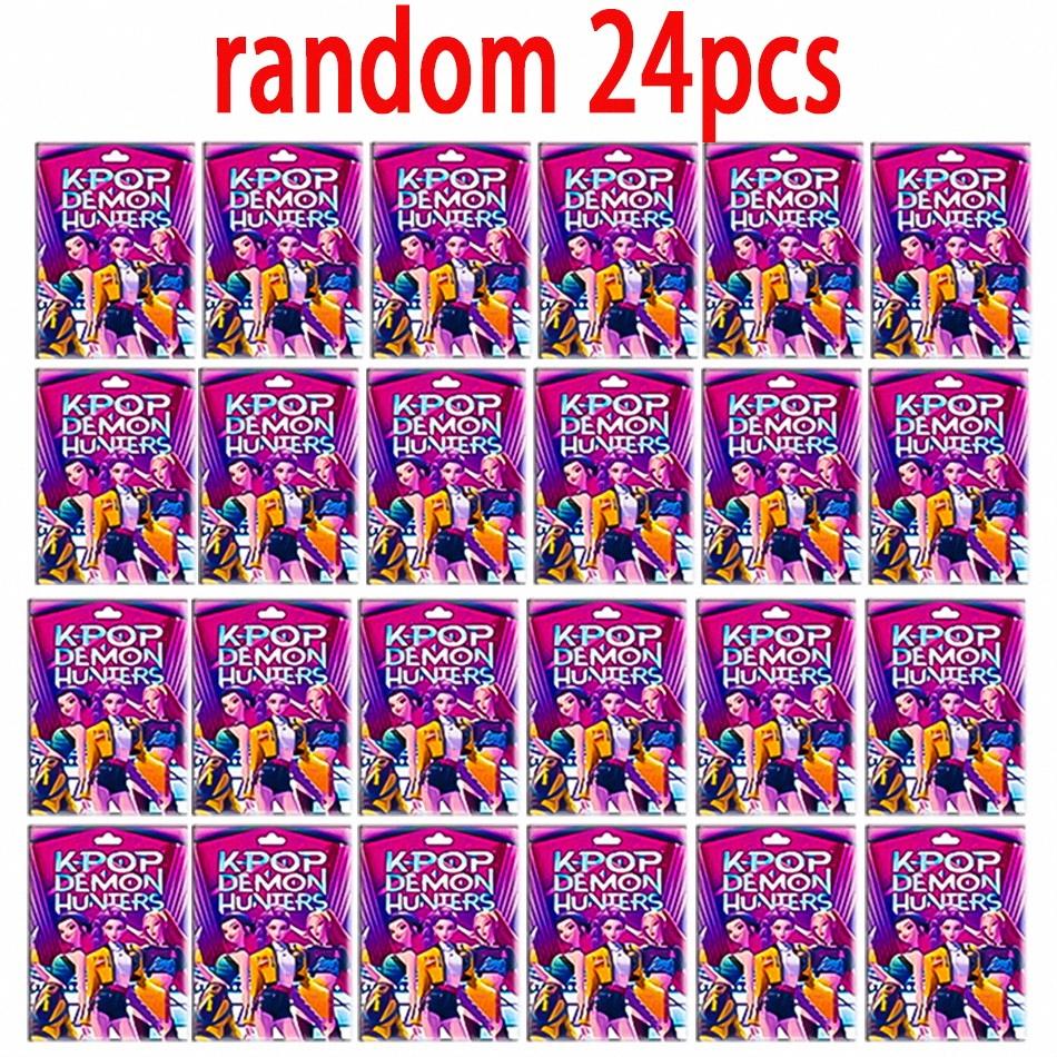 24 шт. Случайная коробка-сюрприз 5,3-11,5 см Аниме K-pop Охотники на демонов Женская группа РУМИ МИРА ЗОИ Фигурка Экшн ПВХ Модели Игрушка Украшения Подарки