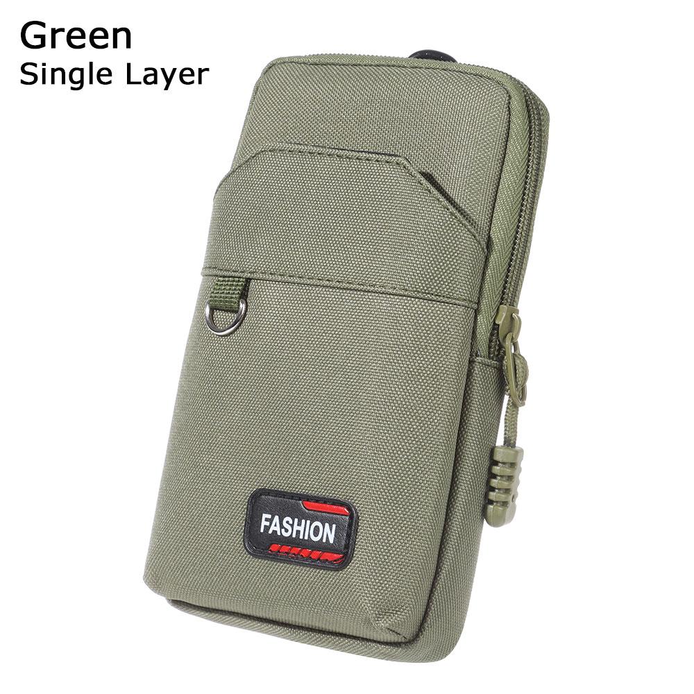 Men Single/double Layer Camping Hunting Phone Pouch Waist Purse EDC Molle Bag Wallet Pocket