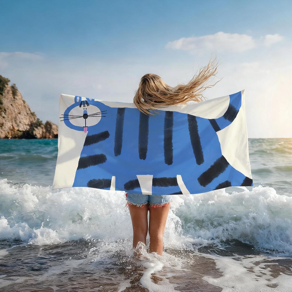 Nordic Animal Minimalist Towel Shower Sauna Travel Spa Quick Dry Gym Accessories Soft Large Beach Towels