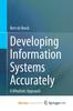 Книга Developing Information Systems Accurately : A Wholistic Approach