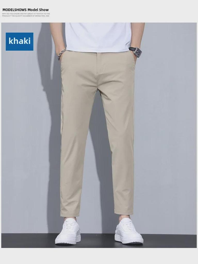 Мужские универсальные легкие летние повседневные брюки Nine-Point