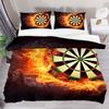 Dart Board Duvet Cover SetDartboard Bedding Sets 2/3pcs Skin-friendly Lightning And Flame Comforter Cover Set Full Queen Size