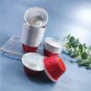 50Pcs Disposable Aluminum Tin Foil Baking Pans Food Grade Cupcake Mold Tinfoil Tray  Pudding