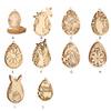 Bunnies Eggs Shape Cutouts Unfinished Wood Slices for Adult Children Painting Hanging Ornament Home Decoration