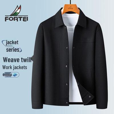 Мужская тканая твиловая куртка в стиле business casual