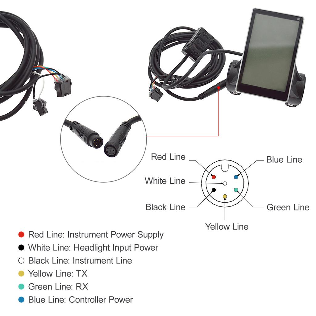 Контроллер двигателя электросамоката из алюминиевого сплава Интеллектуальный контроллер бесщеточного двигателя + ЖК-дисплей электросамоката