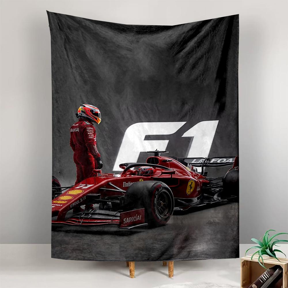 F1 racecar driver red sporty design Patterned tapestry for bedroom and living room home decor sofas