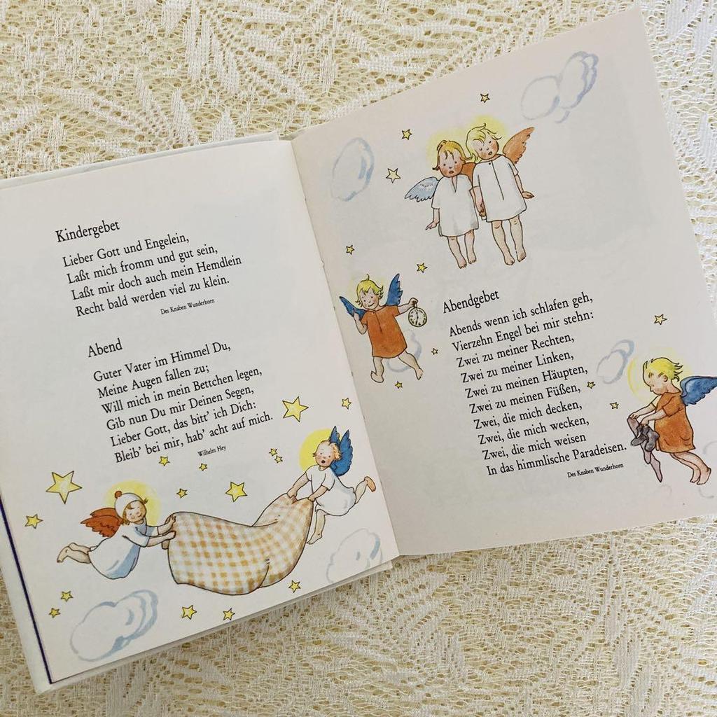 [USED] Foreign books, old books, German poetry picture books, soft illustrations by Erzeven Zwietor