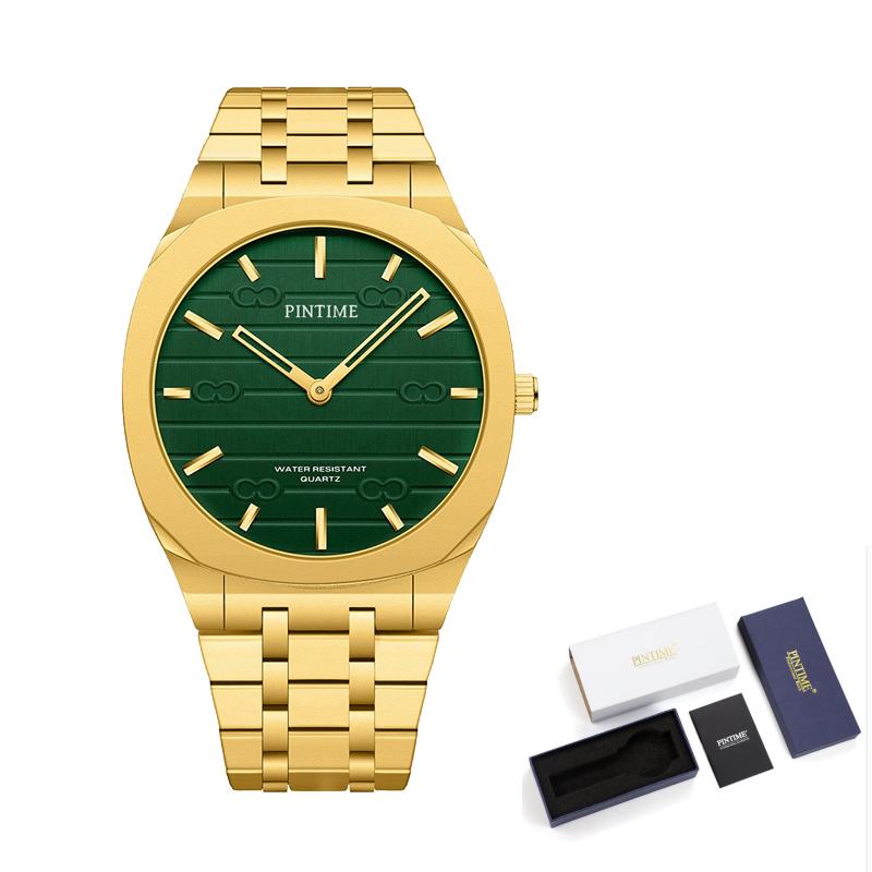Classic Premium Men's Watch Customizable Colors Original Business Quartz Timepiece 7mm Dial Water-Resistant Men's Wristwatch