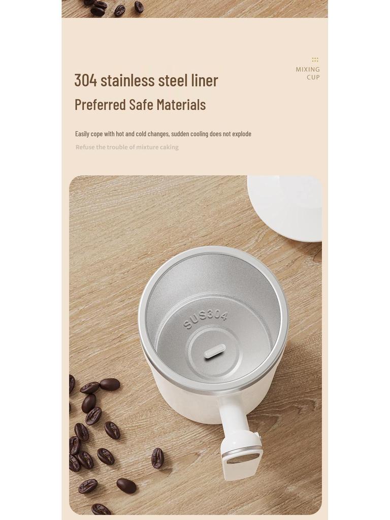 Креативная самоперемешивающаяся кофейная кружка с магнитной зарядкой и дисплеем температуры