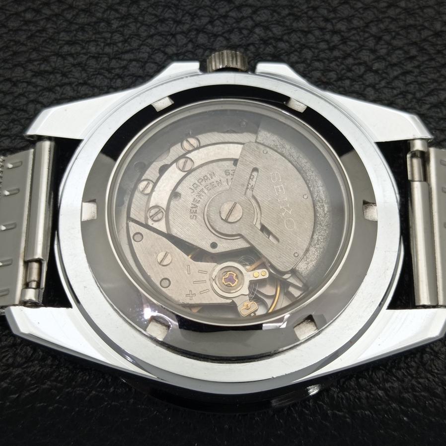 ЯПОНИЯ ВОССТАНОВЛЕННЫЕ SEIKO 5 МУЖСКИЕ 6309A АВТОМАТИЧЕСКИЕ ЧАСЫ С ЧЕРНЫМ ЦИФЕРБЛАТОМ В АРАБСКОМ СТИЛЕ a426414-2