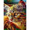 Алмазная картина Кот квадратный 5D Diy Алмазная вышивка Цвет Животные Кошка Мозаика Вышивка крестиком Стразы картина Домашний декор
