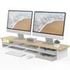 Fenge Monitor Desktop Monitor Computer Desk 2 PC Monitor Display Desktop Desktop PC G04K2103C Stand, Stand, Stand, Stand, Tiers, 108cm, Drawer, Wood,