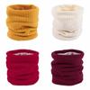 Collar Scarf Double-Layer Neck Warmer Circle Loop Scarves Winter Neck Gaiter Fleece Lined Scarf