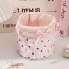 Милая коробка для хранения любви с бантом, стеганая хлопковая коробка-органайзер, мультяшный каркас для хранения большой вместимости, украшение для дома