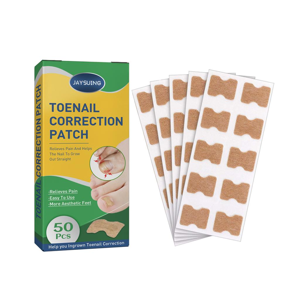 50pcs/Box Ingrown Toenail Sticker Toenail Correction Patch Tools Kit Nail Treatment Foot