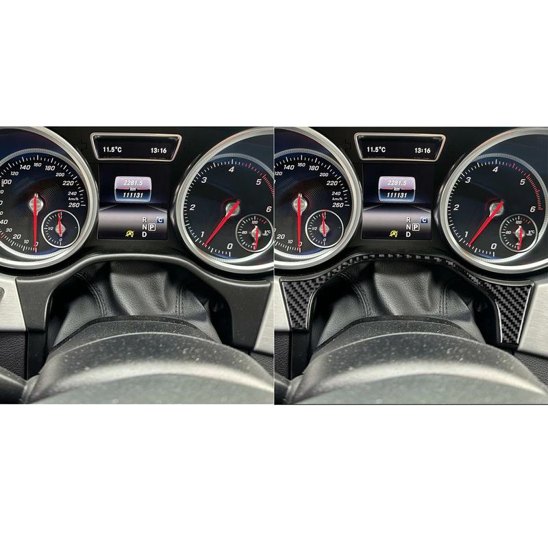 Real Carbon Fiber Car Accessories Speedometer Trim Cover Soft Sticker For Mercedes-Benz W166 GLE/GLS 2016 2017 2018
