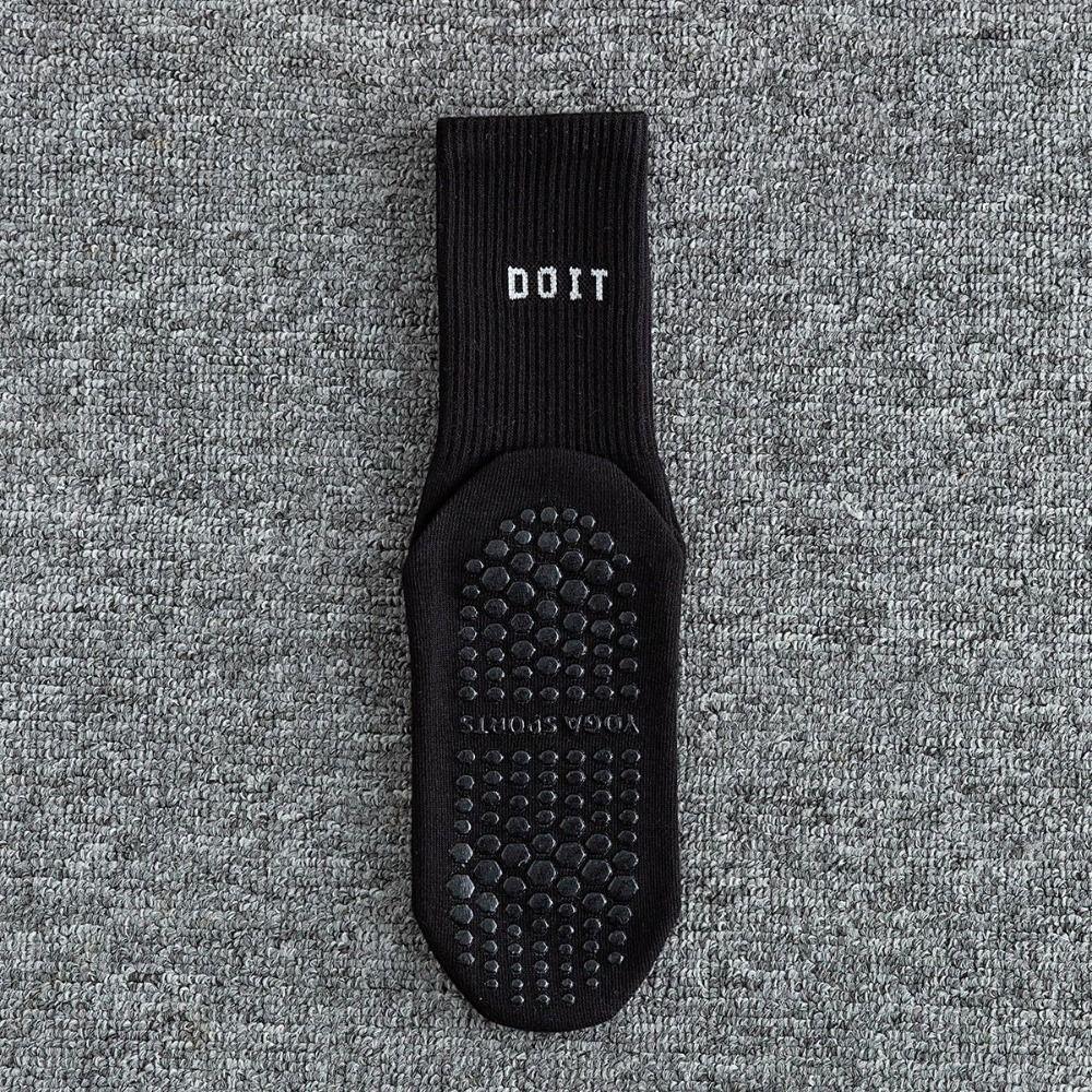 2 пары хлопковых спортивных носков однотонные полосатые носки для пилатеса новые носки до середины икры для йоги