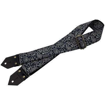 Ткань для гитарного ремня Spice Note с принтом Paisley ES-PP50PSY/BKW