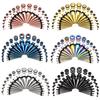 36Pcs Stainless Steel Pointed Cone Stretching Ear Tunnel Plugs Tapers Jewelry