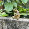 Fishing Turtle Statue Resin Figurine Animal Sculpture Garden Decor Lifelike Design Outdoor Ornament