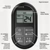 Universal AC Remote Control Mini Portable Glow Buttons LCD Display Suitable for Home Hotel Travel Use