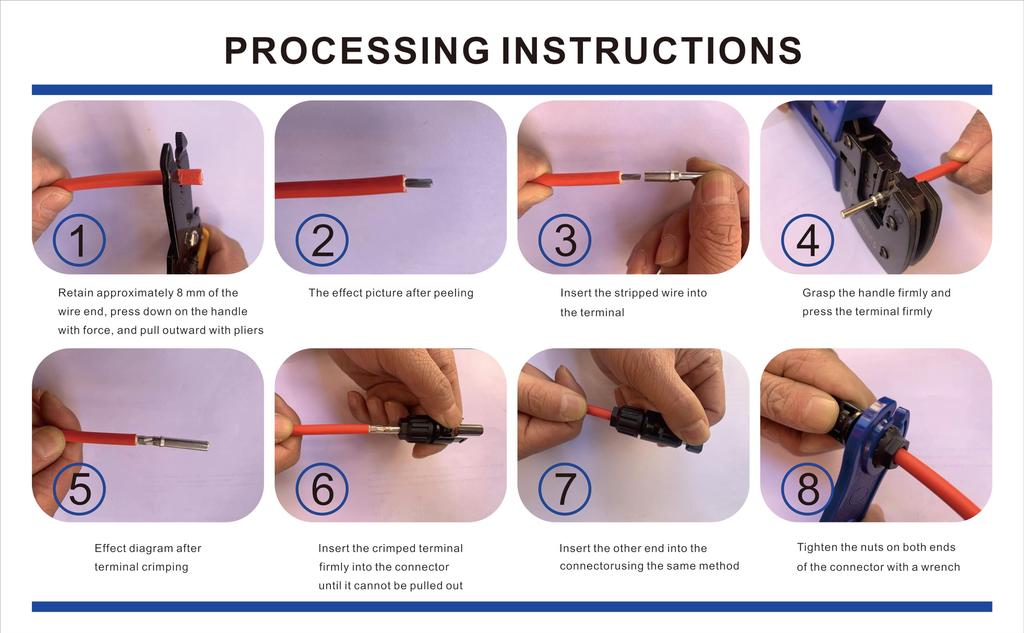 WBGADAM MC4 удлинительный кабель 10AWG 20M солнечный соединительный кабель MC4 кабель 6sq кабель солнечной панели один конец обработанный комплект из 2 шт.