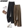 Plus Size Summer Long Pants Women Pants Loose Straight Female Basic Trousers Large Size Wide Leg Pants 4XL  A