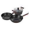 Sanhe Nitrogen Hammered Iron Wok Set