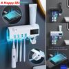 Automatic UV Light Smart Toothpaste Dispenser Toothpaste Squeezer Toothbrush Sterilizer Holder