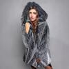 New Fashionable Imitation Fur Coat, Medium and Long Imitation Fox Fur Coat