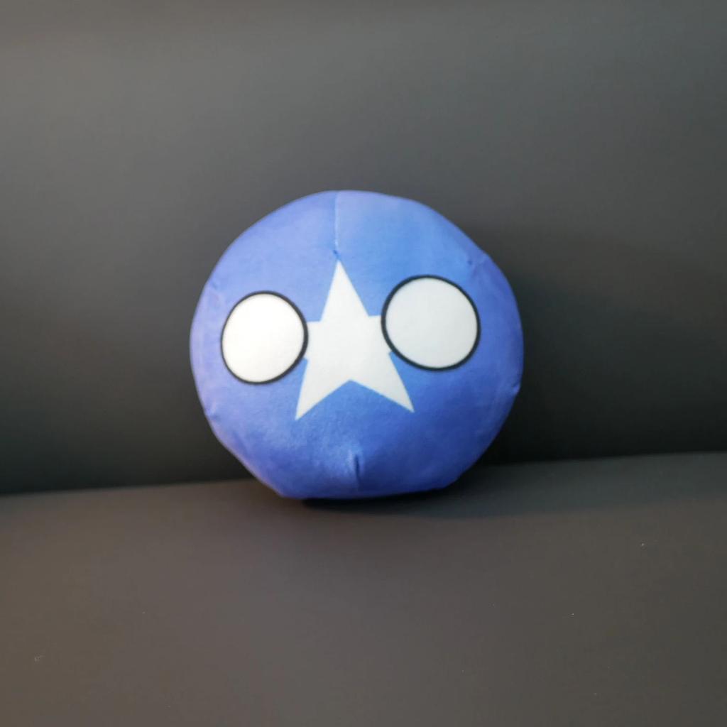 10cm The Federal Republic of Somalia Polandball Mini Plush Toy Countryball Anime Stuffed Peripheral Gifts