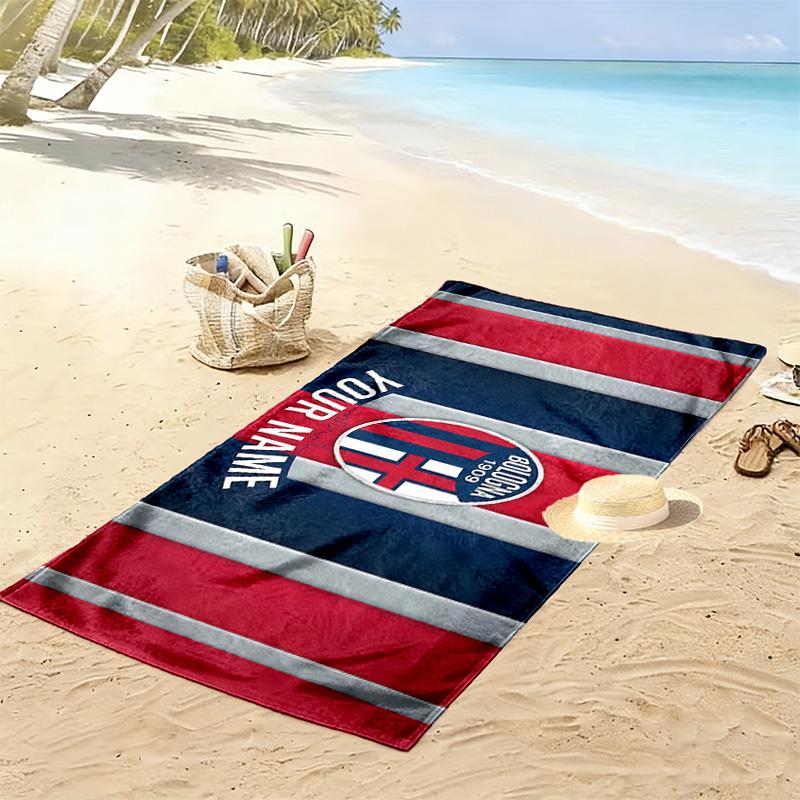 Bologna F.C. 1909 Print Beach Towel, Large Soft Quick Dry Towel for Beach Camping Swimming