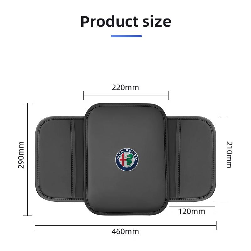 Для автомобиля Alfa Romeo Коробка-подлокотник Коврик Подушка Сумка для хранения Для Alfa Romeo 159 147 156 166 Giulietta Giulia Mito Stelvio Brera Spider