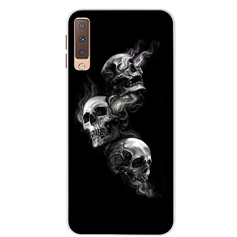 Чехлы для Samsung Galaxy A7 2018, силиконовый цветной чехол для телефона, чехол для Samsung A7 2018 A750 A750F, защитный корпус 6,0 дюймов