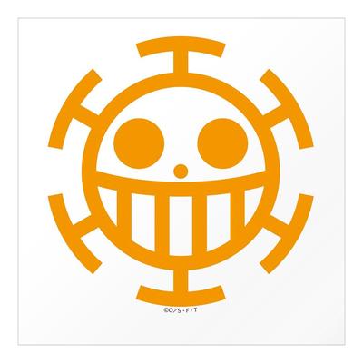 ONE PIECE Официальный настенный мини-стикер Сделано в x, Стикер, Япония, 11.5см 11.5см (204 Закон)