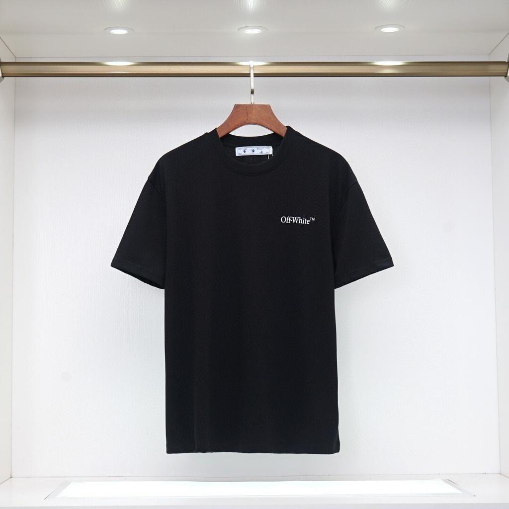 2061 Off-White Summer Men's and Women's Pure Cotton Print Oversized T-shirt Street Wear