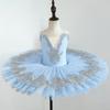 Girls' Ballet Skirt Purple Children's Cygnet Dance Performance Dress Fluffy Skirt