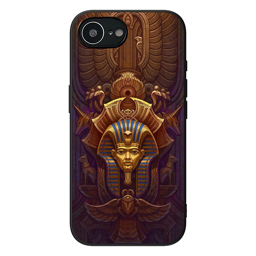 Soft Cover for Apple iPhone 13 12 Mini XS 11 Pro Max 7 8 Plus + XR SE 2022 2020 SE3 Coque Phone Case Egypt Nefertiti Anubis Ankh