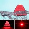 Motorcycle Car Indicator Triangle Rear Brake Light Warning Strobe Stop Safety Red Rear Bumper Light 12V